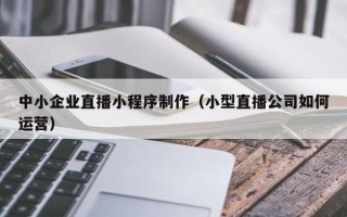 三亚中小企业直播小程序制作（小型直播公司如何运营）